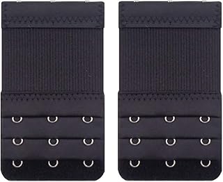 Crochets d'extension, deux crochets d'extension pour soutien-gorge, doublés de noir.