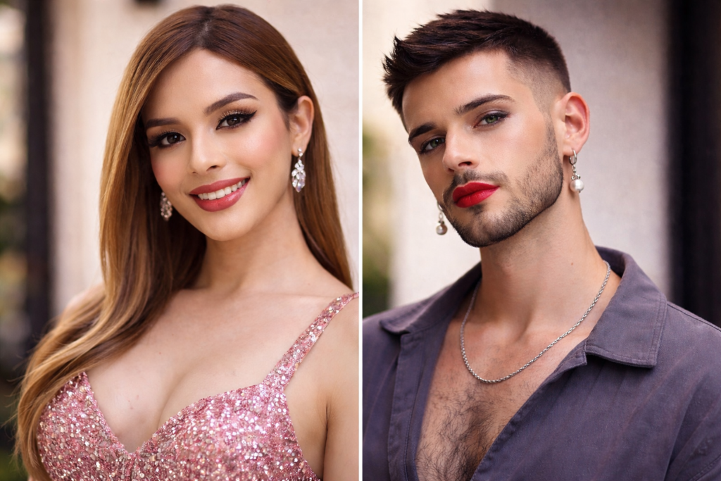 左がニューハーフで右がゲイのオネエの画像